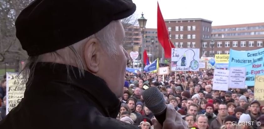 Appell Eugen Drewermanns vor Schloss Bellevue: „Wir wollen Frieden und keinen Krieg“