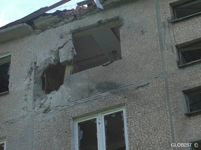 Streitkräfte der Ukraine haben beim Nachtbeschuß von Zaytsevo Panzer eingesetzt